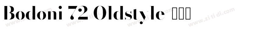 Bodoni 72 Oldstyle字体转换